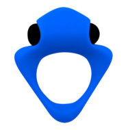 Синее эрекционное кольцо Wooomy Tribeс с вибрацией - 0