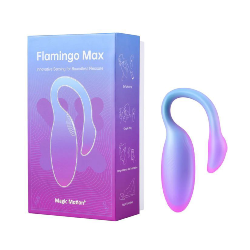 Голубой вибратор Flamingo Max - 0