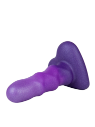 Фиолетовый нереалистичный дилдо Unicorn Max - 12,5 см. - 3