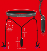 Женские вибростринги с зажимами для половых губ Spreader String with Vibrator - 4