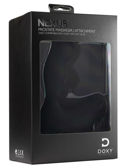Черная насадка на вибратор Doxy для массажа простаты Prostate Massager - 3