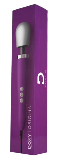 Фиолетовый жезловый вибратор Doxy Original Massager - 4