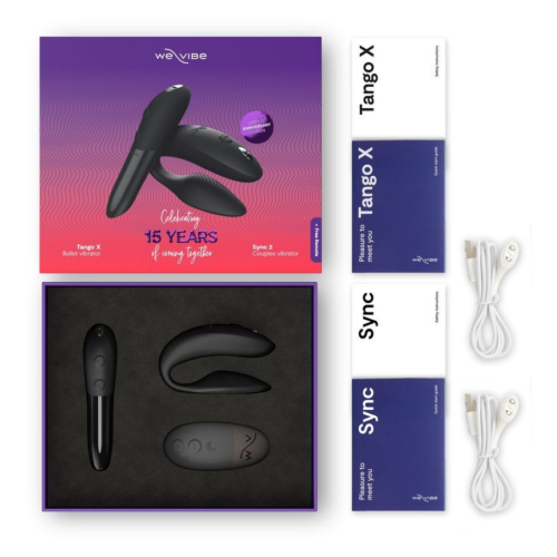 Набор для пар We-Vibe 15 Year Anniversary Collection: Tango X и Sync 2 - 2