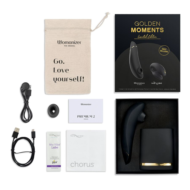 Набор для пар Golden Moments: Womanizer Premium 2 и We-Vibe Chorus - 1