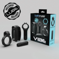 Набор Bathmate Vibe Endurance Kit: 2 эрекционных кольца, вибропуля, мастурбатор - 0