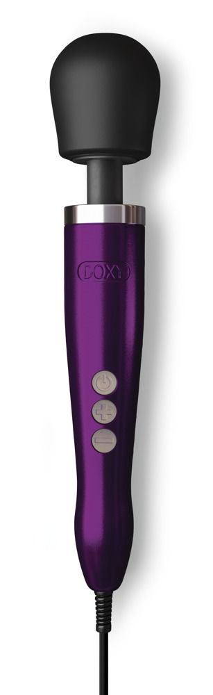 Фиолетовый жезловый проводной вибратор Doxy Die Cast - 37 см. - 0