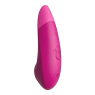 Розовый бесконтактный клиторальный стимулятор Womanizer Enhance с вибрацией - 2