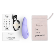 Сиреневый бесконтактный клиторальный стимулятор Womanizer Enhance с вибрацией - 3
