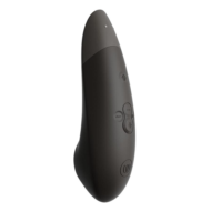 Черный бесконтактный клиторальный стимулятор Womanizer Enhance с вибрацией - 2
