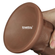 Коричневый фаллоимитатор Cubby dildo - 26,6 см. - 3