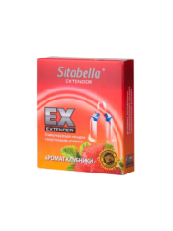 Стимулирующая насадка Sitabella Extender Клубника - 1