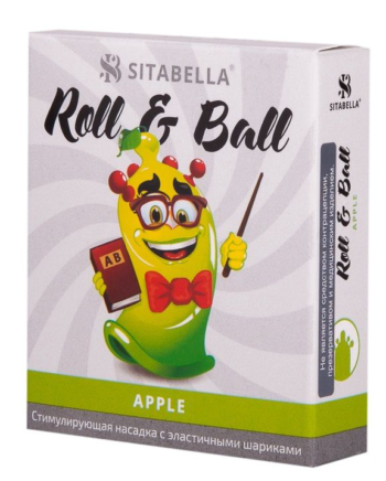 Стимулирующий презерватив-насадка Roll Ball Apple