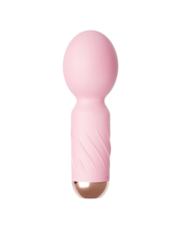Нежно-розовый мини-вибратор Cute mini Wand - 3