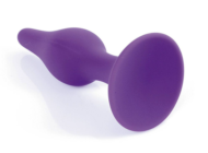 Фиолетовая анальная втулка Silcone Purple Plug Small - 10 см. - 2
