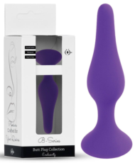 Фиолетовая анальная втулка Silcone Purple Plug Medium - 11 см. - 1