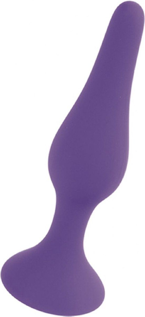 Фиолетовая анальная втулка Silcone Purple Plug Extra Large - 15,5 см. - 0