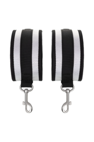 Серебристо-черные наручники Anonymo - 4