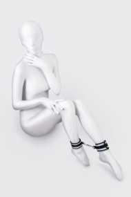 Серебристо-черные оковы Anonymo - 2