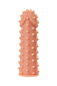 Насадка на фаллос с шипами и бугорками Extreme Sleeve 003 S-size - 12,7 см. - 1