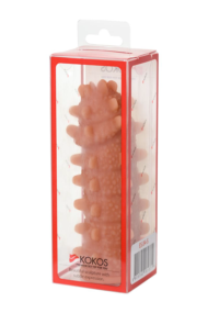 Насадка на фаллос с шипами и продолговатыми бугорками Extreme Sleeve 004 S-size - 12,7 см. - 5