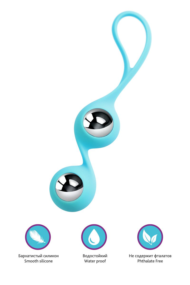 Голубые вагинальные шарики Futa - 10