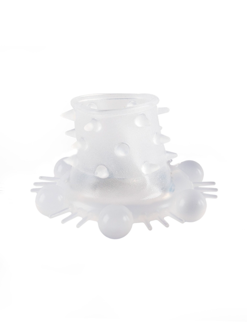 Стимулирующая насадка на пенис с несколькими видами рельефа - 3