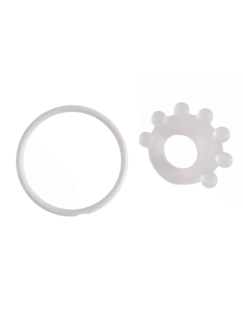 Эрекционное кольцо с мягкой стимулирующей насадкой - 6