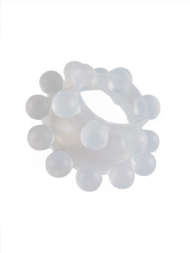 Эластичное эрекционное кольцо с двумя рядами шариков - 3