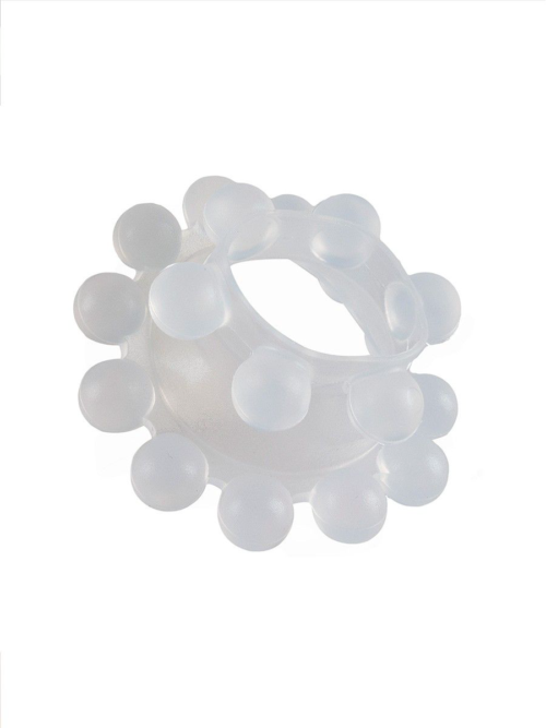 Эластичное эрекционное кольцо с двумя рядами шариков - 3