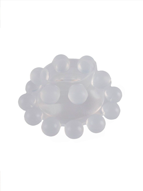 Эластичное эрекционное кольцо с двумя рядами шариков - 6