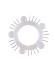 Эластичное эрекционное кольцо с шишечками и шипами - 2