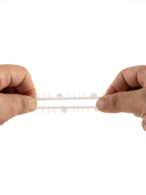 Эластичное эрекционное кольцо с шишечками и шипами - 6