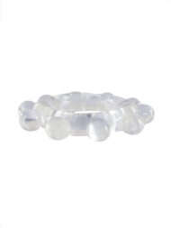 Прозрачное эрекционное кольцо со стимулирующими шариками - 6