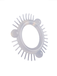 Эластичное эрекционное кольцо с 3 шариками и шипами - 4