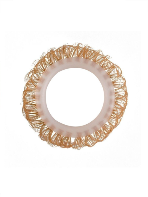 Эрекционное кольцо с бежевыми «ресничками» - 2