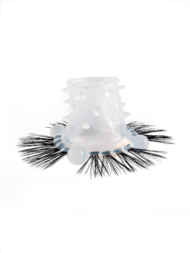 Эластичное эрекционное кольцо с черными «ресничками» - 5