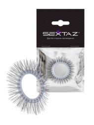 Круглое эрекционное кольцо с «ресничками» - 0