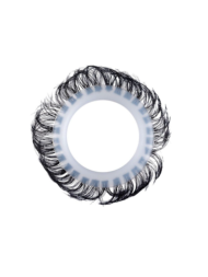 Эластичное эрекционное колечко с черными «ресничками» - 2