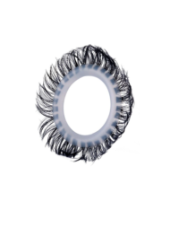 Эластичное эрекционное колечко с черными «ресничками» - 3