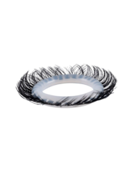 Эластичное эрекционное колечко с черными «ресничками» - 5