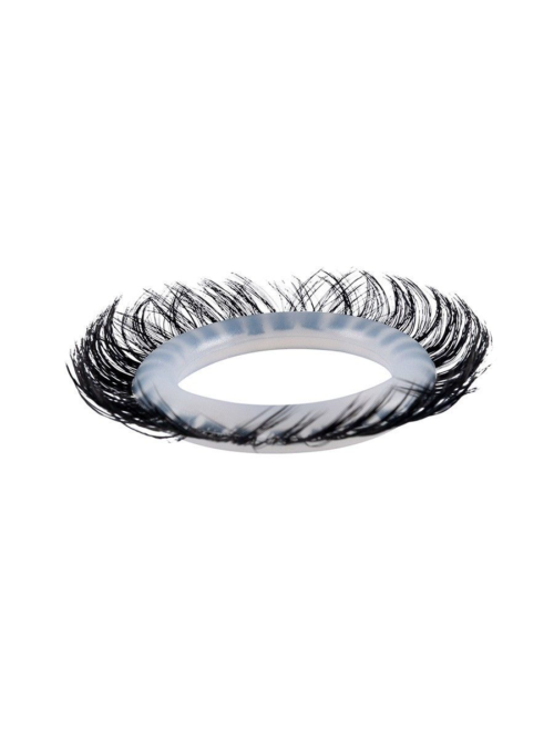 Эластичное эрекционное колечко с черными «ресничками» - 5