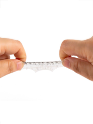 Эластичное эрекционное кольцо с длинными черными «ресничками» - 8