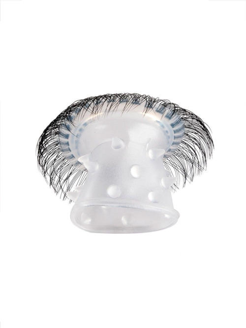 Эластичное эрекционное кольцо с длинными черными «ресничками» - 6