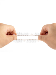 Эластичное кольцо с «ресничками» и 4 шариками - 5