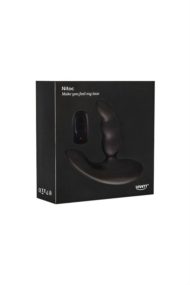 Черный силиконовый стимулятор простаты Levett Nitoc с пультом ДУ - 2