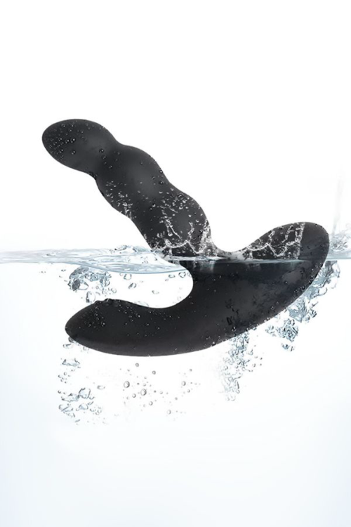 Черный силиконовый стимулятор простаты Levett Nitoc с пультом ДУ - 3