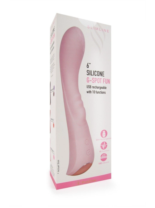 Малиновый вибратор для G-стимуляции - 19,1 см. - 2