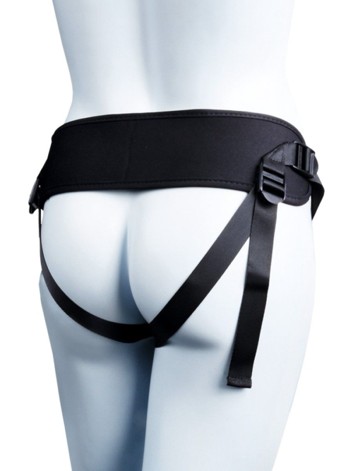 Мужской полый страпон на регулируемых ремнях - 18,5 см. - 4