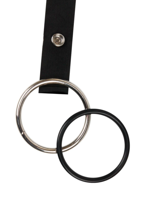 Мужской полый страпон на регулируемых ремнях - 18,5 см. - 6