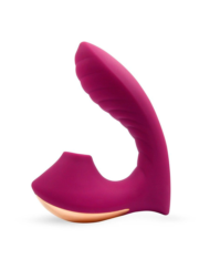 Сливовый вибромассажер с вакуумной стимуляцией клитора - 3